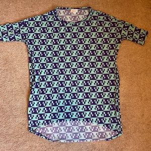 Minnie Mouse Checkered Disney Lularoe Irma Shirt XXS LLR